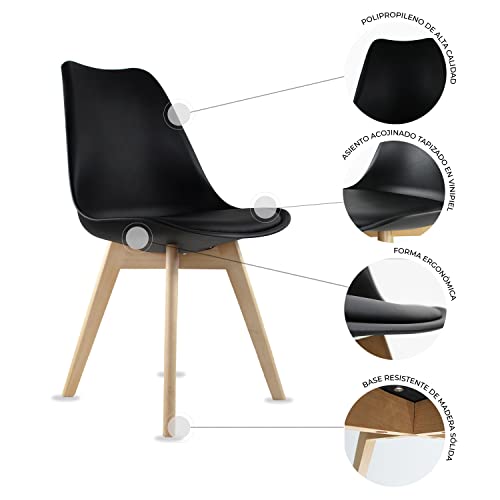 Encuentra reviews de Silla negra acojinada los más solicitados. 30 Imagen adicional