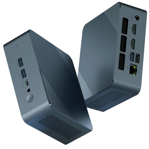 Getorli Mini PC, AMD 3550H(Max 3.7GHz), Mini Computers 32GB DDR4 RAM 1TB SSD, Mini Desktop Computer 4K 60Hz Displays/Dual HDMI/Type-C&USB3.2 Ports/LAN RJ45/WiFi 5/BT5.0 for Home/Office/Business