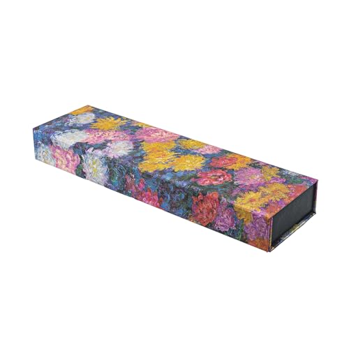 Paperblanks | Monet’s Chrysanthemums | Monet’s Chrysanthemums | Pencil Cases | Pencil Case | Wrap image 3