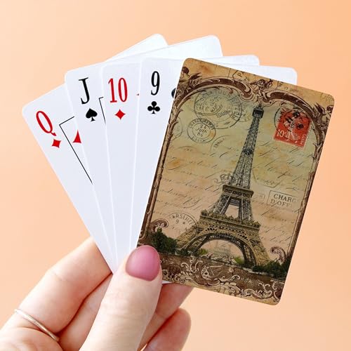 Baraja Vintage Paris Torre Eiffel tamaño estándar miniatura 4