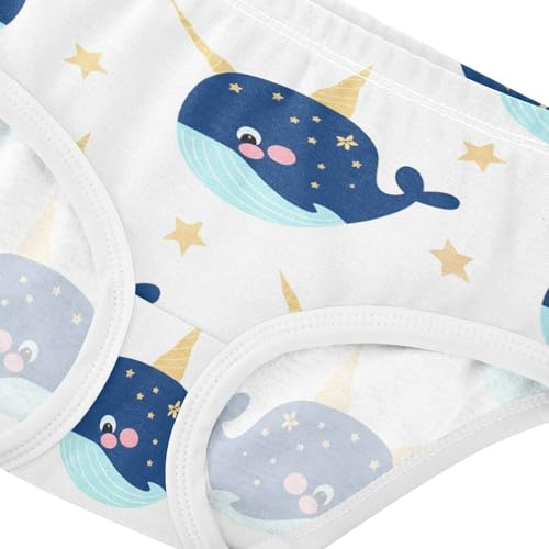 Cartoon Toddler Underwear Custom 2t Cotton Panties Little Girl Cute Cartoon Dark Blue Whales Briefs Undies Kids4