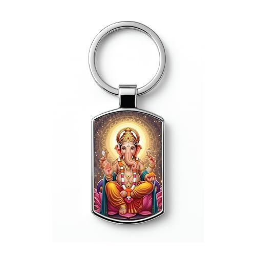Image of Premium Printed Metal Keychain for Men & Women | High-Definition Artwork Print | Durable Key Ring for Car, Bike, Home & Office Keys | Stylish Decorative Key Holder Gift