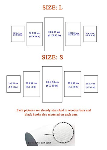 Abstract 5 Panels Canvas Wall Art E30 Headlights Sports Car Pictures Prints On Canvas Painting Modern Artwork Decor Unstreched Art For Home Decoration (No Frame,L) #TOP5