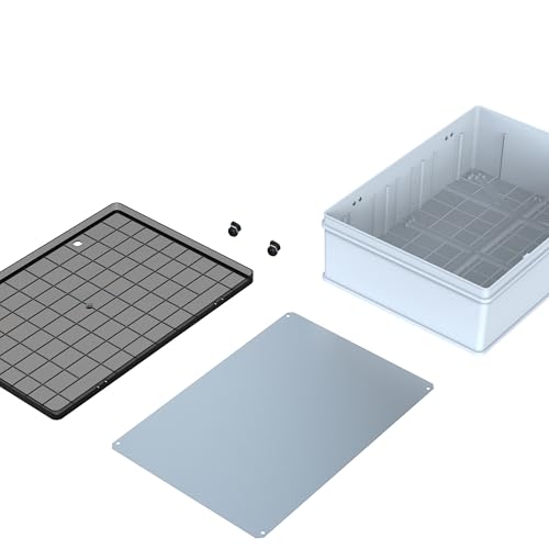 YAVUZ Abs Pano 50 x 70 x 22.5 cm Taban Saclı IP65 Plastik Pano Montaj Plakalı Elektrik Kutusu Pano D