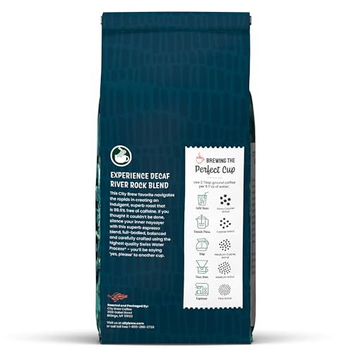 City Brew River Rock Descafeinado Café en Grano 12 oz miniatura 3