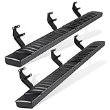 6' Running Boards Compatible with 2015-2025 Ford F-150 Super Crew Cab and 2017-2025 Ford F250 F350 Super Duty Crew Cab - Side Step Rails Nerf Bars (Aluminum Alloy, for Vehicles with 4 Full Size Doors)