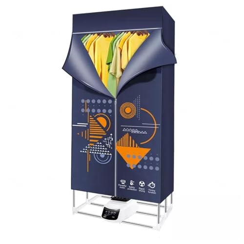 Luchtdrogers Kleding Binnen Verwarmd, Sneldrogende Bescherming tegen oververhitting Verwarmde Luchtdrogers Kleding Binnen, Grote Ruimte Touch Screen Wasdroger Indoor Winter, A - Image 6