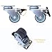 Herenear 4 Rueda Giratoria Ruedas Pivotantes Ruedas para Muebles con Freno 600...