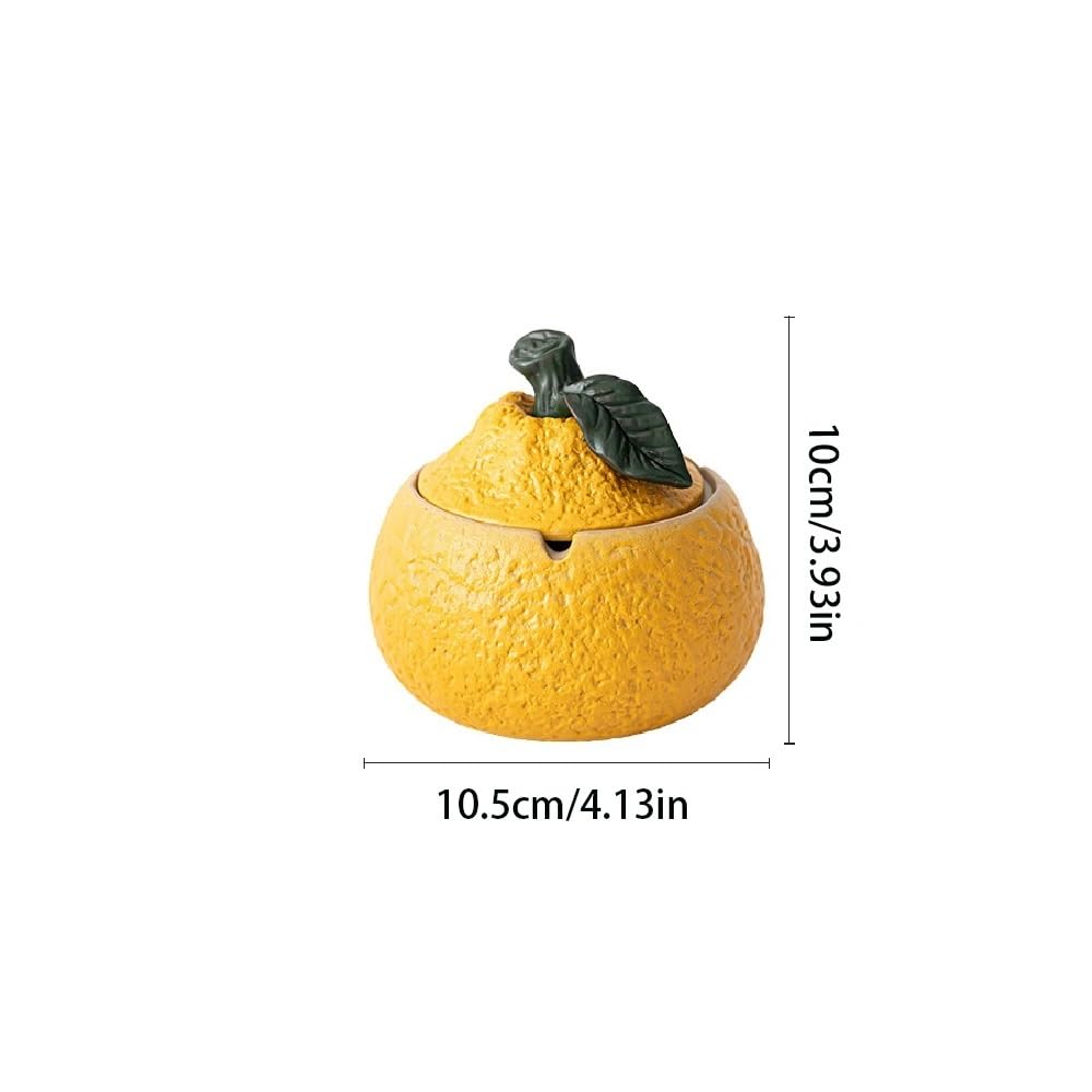 Popielniczki do papierosów Ceramiczna popielniczka z pokrywką do stolika kawowego na biurko w domu(Green)