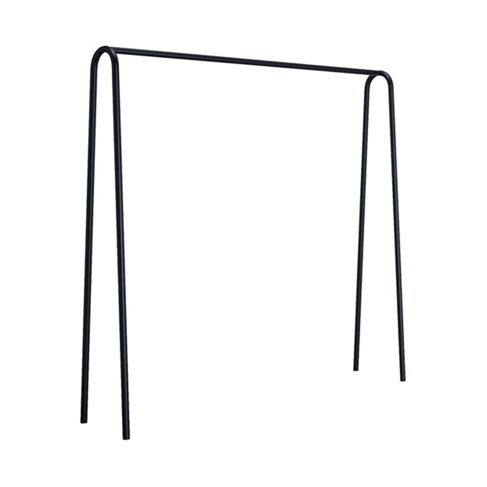 FGXHHS Freestanding Black Coat Rack - Metal Clothing Display Rail for Garment Drying & Hanging Stylish Hanger Bedroom Retail Use