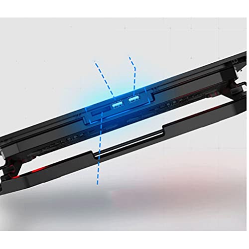 Base para laptop con ventilador y pantalla LCD miniatura 5
