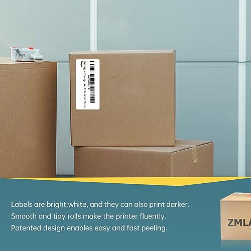 Etiquetas térmicas de 4x2 pulgadas compatibles con impresoras Zebra 5