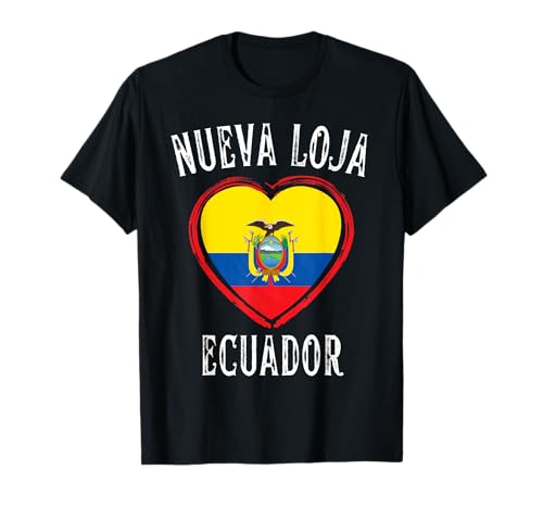 Ecuador Flag Heart Nueva Loja City Camiseta