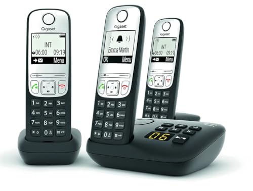 Téléphone DECT Trio Gigaset A690A Répondeur numérique Écran éclairé Mains libres - vue 4