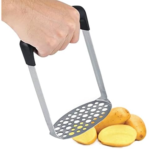 Potato Crusher Stainless Steel Pasapure Potato Masher Press Potato Press Pasapure Kitchen Pasapures Manual Crushing Potato Chamfer Potato Presser Cover