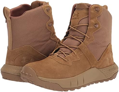 Under Armour Women's Micro G Valsetz Lthr Hiking Boot, Coyote (200)/Coyote, 12 | Image 6