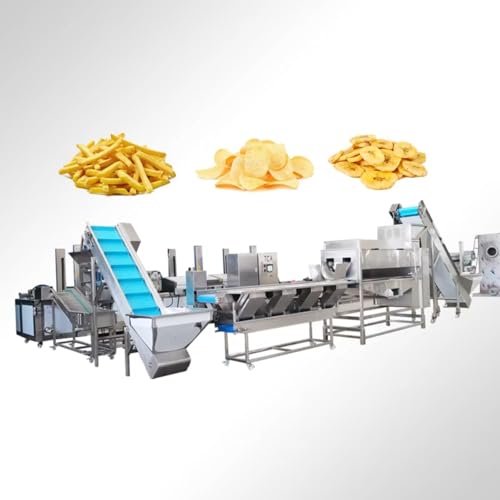 French Fries Making Machine, Automatic Slicing, Frying, and Freezing, Ideal for Small to Large-Scale Potato Processing, Snack Factories, and Frozen Fry Production Lines