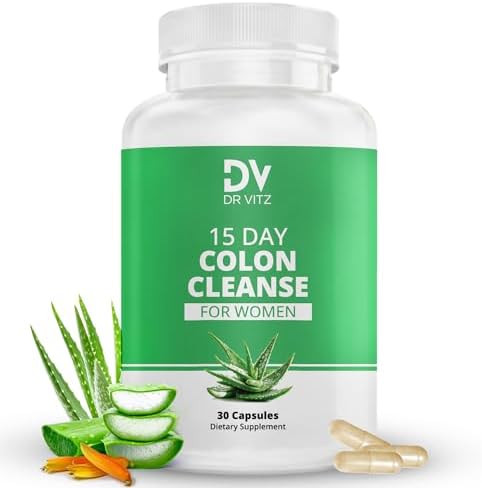 15 Day Colon Cleanse for Women – Natural Detox Pills with Herbs, ...