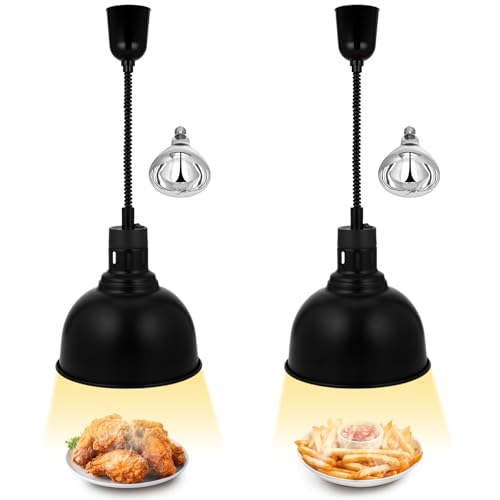 Hortsun 2 Pack Infrared Food Warmer with Bulb