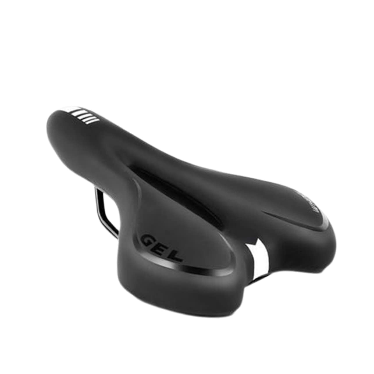 Sosoport Elastic Breathable Silicone Bike Saddle Comfortable for Long Rides Standard Size for Bikes for Bikers