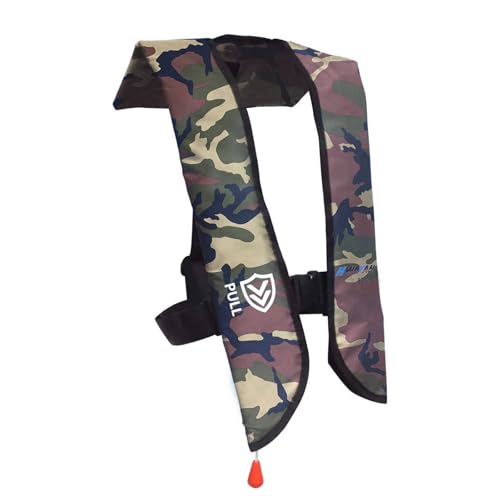 Image of Manual Inflatable Life Jacket for Adults| Supports up to 330 lbs