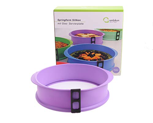 Preisvergleich Produktbild Springform mit Glasboden Ø 26 cm flieder