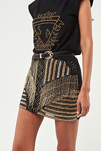 Seta Apparel Women's Éclair Embellished Mini Skirt2
