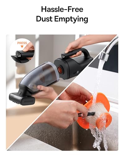 Baseus AP02 Aspirapolvere Auto, Aspirapolvere per Divano Peli di Animali Domestici 160W con Luce LED, Multifunzionale Aspirapolvere a Batteria da 10000mAh per Auto Casa Cucina - Immagine 5