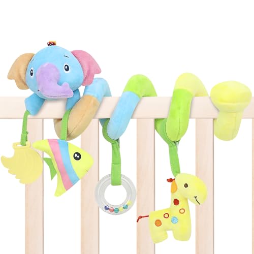 Jouets pour siège de voiture bébé éléphant en peluche pour poussette