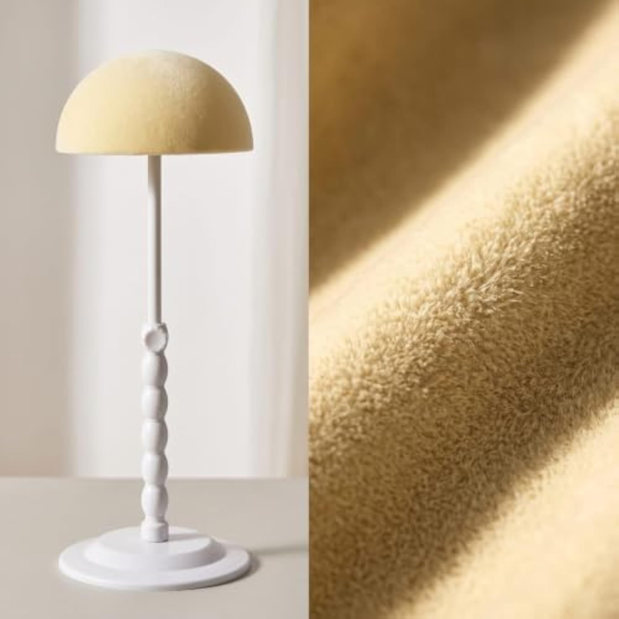Adjustable Height Tabletop Hairpiece Stand Holder