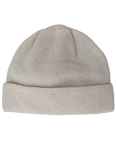 Foster-Natur, Gorro de lana merino para hombre y mujer, 100% lana beige Talla única