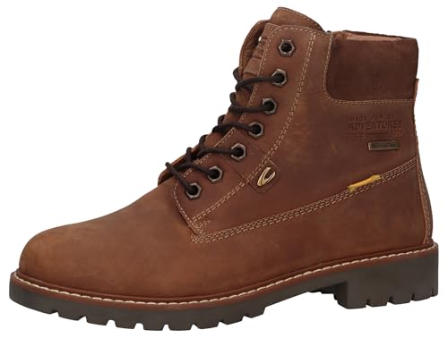 Bottines camel active femme 57TRS01 en cuir cognac pointure 38