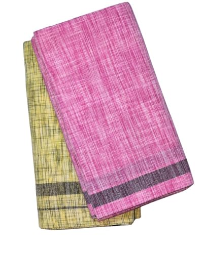 Image of Self Design Lungi & Dhoti for Men (Unstitched)| Lungi for Mens Cotton Blend | 2 Meter | Soft, Lightweight & Breathable Fabric | Ethnic Wear for Daily Use