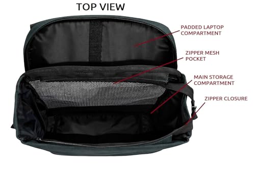 Image of ALASKA Roll-Top Top Open Backpack for Men, Women, 24L to 32L Expandable Backpack with Laptop Compartment, Water Resistant Anti-Theft Business Travel Work College Backpack Bag