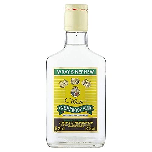 Wray & Nephew Rum 20 cl 63 Percent ABV - White Overproof Jamaica Rum