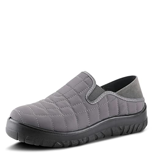 Image of Flexus Spring Step Mella Slip on Shoes for Women - Waterproof Nylon Loafer with Snow Grip Clip - Comfortable Ladies Shoes for Outdoor