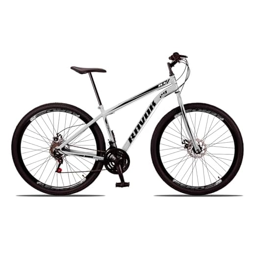 Bicicleta Aro 29 Ravok 21v Aço Carbono Freios a Disco (Branco)