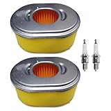 2PK Air Filter And Spark Plug For Honda GX110 GX120 Fits 17210-ZE0-505