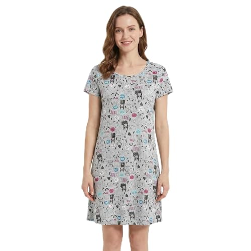 Nuisette courte en coton imprimé floral CHUNG pour femme en taille M