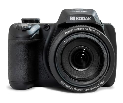 KODAK Pixpro AZ528 - Appareil Photo Bridge Numérique 16 Mpixels, Zoom Optique x52, Stabilisateur Optique, Ecran LCD 3 pouces, Vidéo Full HD 1080p, Batterie au Li-ion - Noir