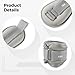 wkao Grey and, 3.3 Lbs (1.5 Kg) Ankle Weights, 2 Pcs, Adjustable Cuffs, Ideal for Fitness Exercise