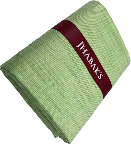 Image of JHABAK'S Unstitched Cotton Blend Solid Shirt & Trouser Fabric - 2.25 m Shirt Cloth - 1.20 m Pant Piece