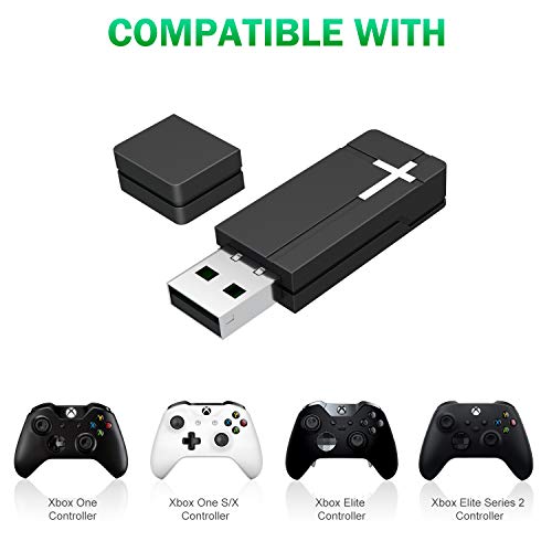 Xbox Wireless Adapter for Windows 10, 8, 7, Xbox Adapter Compatible with Xbox One Controller, Elite Series 2 and Xbox One X/S