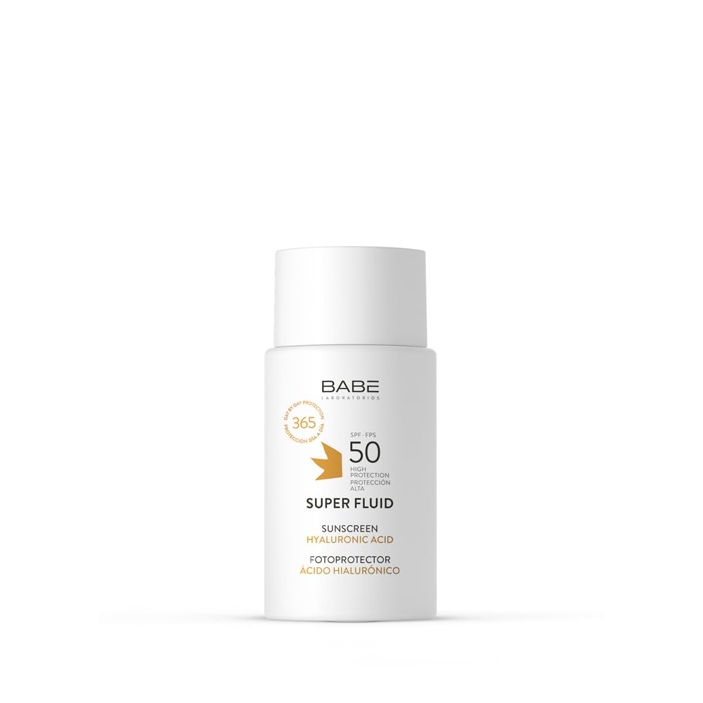 Laboratorios Babé - Super Fluid Fotoprotector SPF 50 | Filtr przeciwsłoneczny | Wodoodporny | Wszystkie rodzaje skóry | Fotoaging | Ochrona przed promieniowaniem słonecznym | 50ml