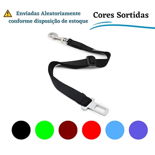 Cinto de Segurança PET Para Colete e Coleira Cinto com Fivela Para Carro Para Cães e Gatos