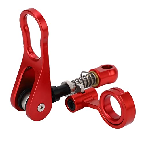 MUNEFE Quick Release Seatpost Clamp, Bicycle Seat Post Clamp, Aluminum Alloy Release Seat Clamp for Providing Reliable Ports for Your Bicycle(Red (Anode))