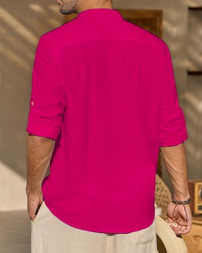 Image of Univibe Men Solid Cotton Blend Straight Kurta Shirt