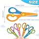 Linkshänder Kinderschere, 6 Stück Sicherheitsschere für Kinder, Bastelschere mit stumpfer Spitze, Kinder Papierschnitt Set, für DIY Lernspielzeug Pädagogisches Spielzeug, mehrfarbig, Farbe zufällig