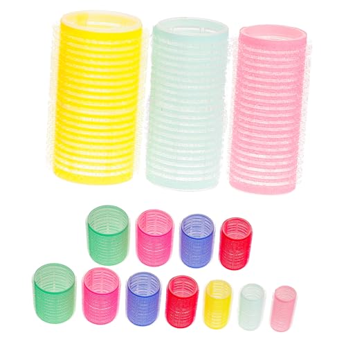 PartyKindom 14pcs Hair Curling Device Hair Rollers Curlers Small Hair Curler Small Rollers Self Grip Hair Roller Hair Roller Kit Hair Curling Roller Curling Rollers Resin Random Color