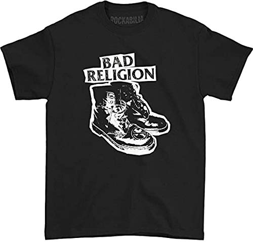 XLUMIOBad Religion Black Casual Crew Neck Short Sleeve Men's T-Shirt